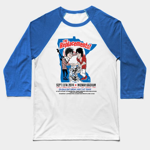 The Replacements  Rebellion Baseball T-Shirt by shieldjohan